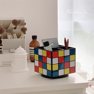 魔方收纳盒OneVoice孟菲斯收纳盒遥控器收纳盒卧室客厅创意收纳