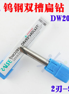 DW2095 锐正钨钢双槽扁钻 D6x95x40x2T  95-2齿 双槽角度铣刀