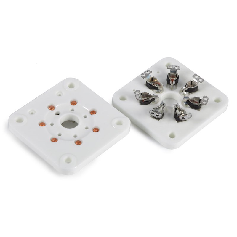 铜质管脚平板七脚电子管座 用于6C33 FU29 FU19 FU32 FU30