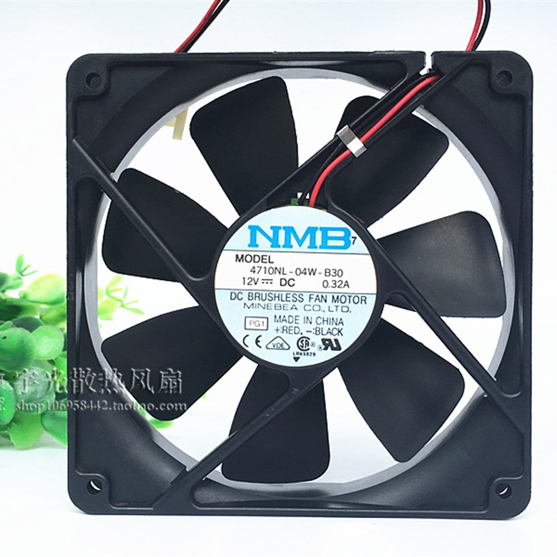 NMB 4710NL-04W-B30 12V 0.32A 12CM 12025 静音 双滚珠 散热风扇