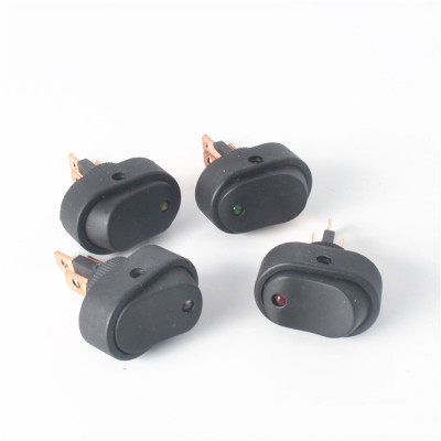 30A 12V LED 12mm汽车改装开关雾灯开关猫眼船型开关 翘板开关 3P