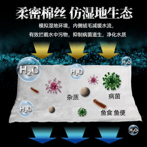 生化棉鱼缸过滤材料魔毯魔袋静音水循环滤袋水P族自来水除氯棉养
