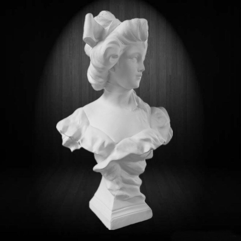 绘岳美术石膏人物头像西洋少女二美少女头像美女头像素描石膏像