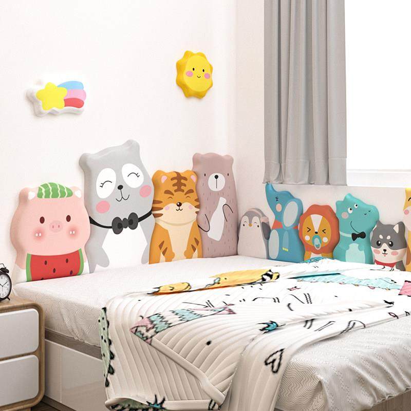 儿童房榻榻米软包墙围可爱无床头护墙板靠背垫卡通防撞墙边贴自粘,3C数码配件,USB多功能数码宝,淘宝优惠券,粉丝福利购,淘宝优惠卷