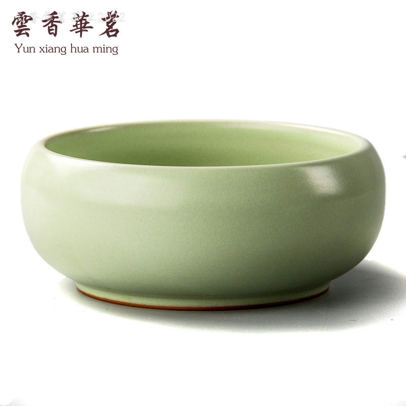 汝窑茶洗大号开片汝瓷精品水洗杯洗笔洗陶瓷茶道功夫茶具零配特价