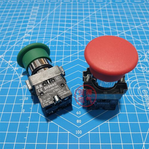 XB2-BC31C ZB2-BE101C 银点蘑菇头按钮开关常开急停22MM森奥