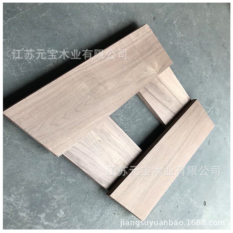 黑胡桃刨平整的规格o木料尺寸活动黑胡桃实木原料木工制做手作