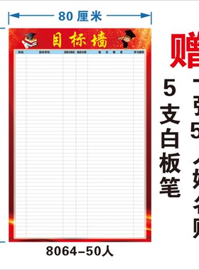 初高中目标墙挂图评比栏名校大学激励孩子学习树立梦想985校徽画