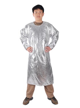 1000度耐高温反穿p衣冶炼防护服防火隔热服铝箔大衣围裙锡箔铝厂