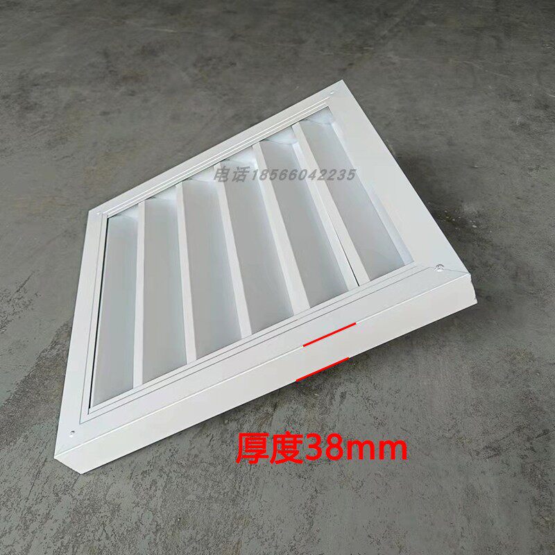定制方管防雨百叶窗铝合s金厕所排风出风通风口外墙装饰空调外机