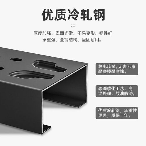 磨砂黑货c架仓库置物架落地多层轻型中型仓储展示架库房家用铁架