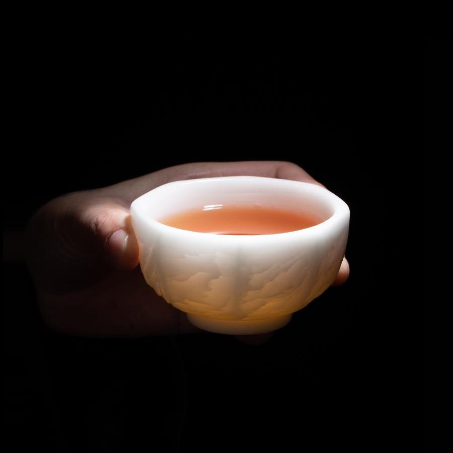 墨修缘陈清宜纯手工德化高端羊脂玉暖玉白瓷品茗主人茶杯茶器礼品