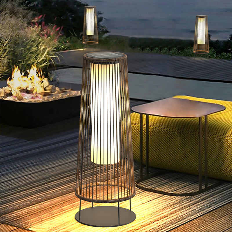 太阳能庭院草f坪灯户外花园灯防水草地灯室外落地灯别墅景观氛围