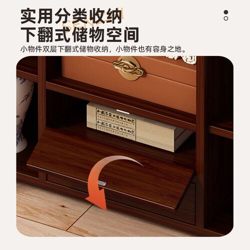 家用陈列架茶具置物架客厅展示柜新中式博K古架多功能多宝阁非实