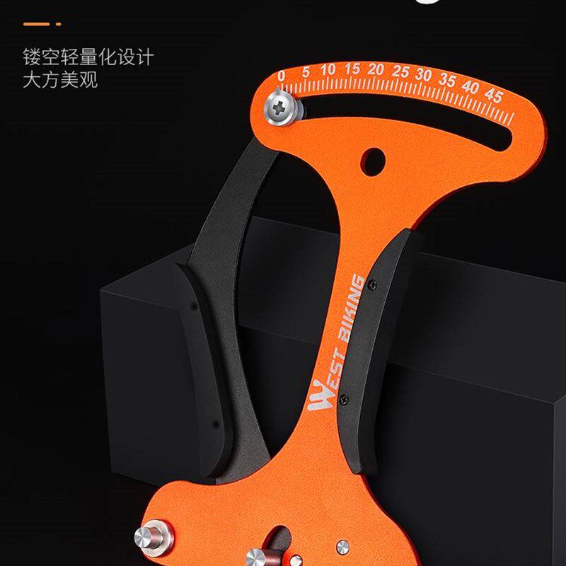 西骑者自行c车车圈校正工具辐条张力计轮组钢丝调圈编圈测量扳手