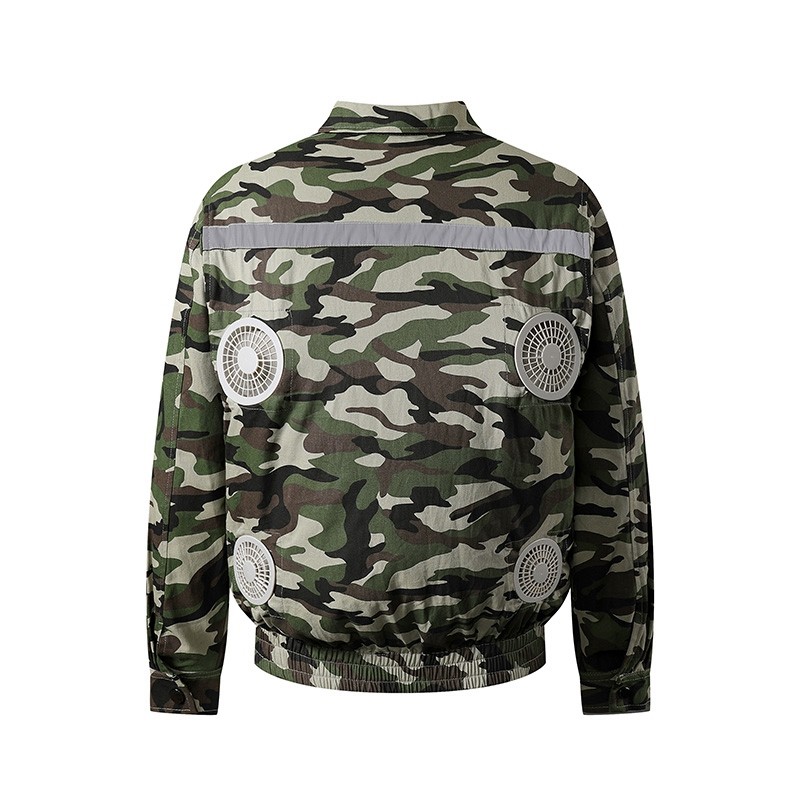 四风扇夏季降g温空调服户外防暑上班制冷服充电男款工作服电焊工