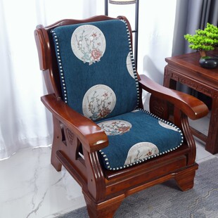 老式实木沙发f坐垫单人一体垫子红木椅子靠垫春秋椅靠背硬海绵座