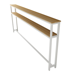 长条窄桌15 20cm宽沙发后靠x墙置物架长方形桌床尾双层100高窄桌