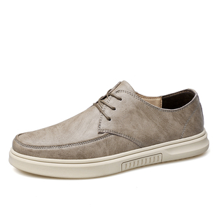 休闲皮鞋男士商务正装夏季透气马丁鞋子男款时尚马V丁靴男低帮英