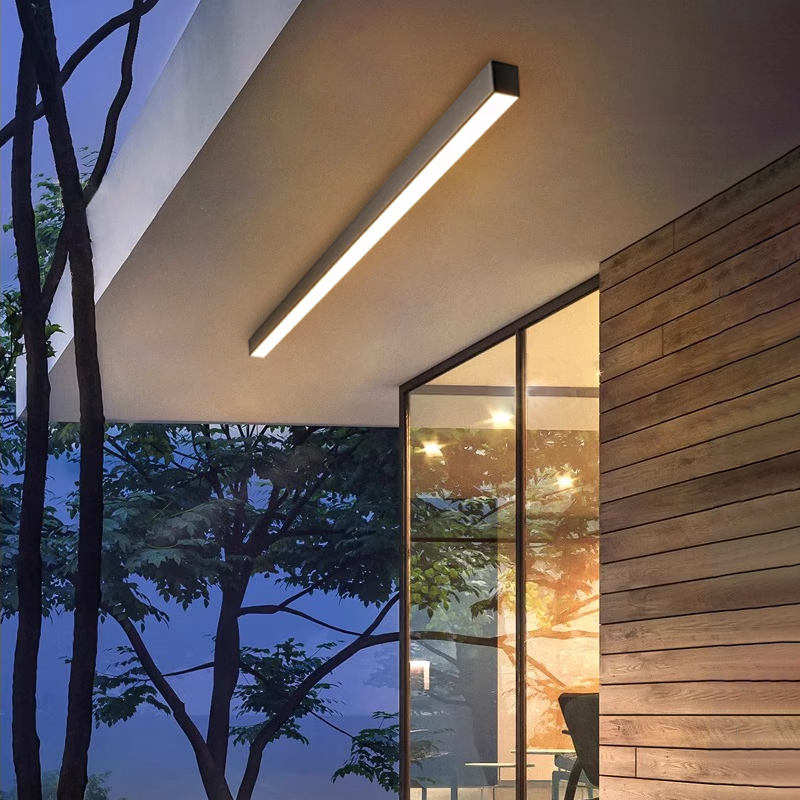 户外灯别墅阳台露台长条吸顶灯走廊过道室外壁灯防水W阳光房吸顶