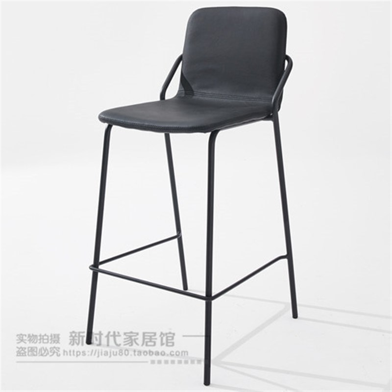 吧台椅铁艺吧h凳家用简约高脚凳北欧休闲创意吧椅咖啡厅酒吧椅子
