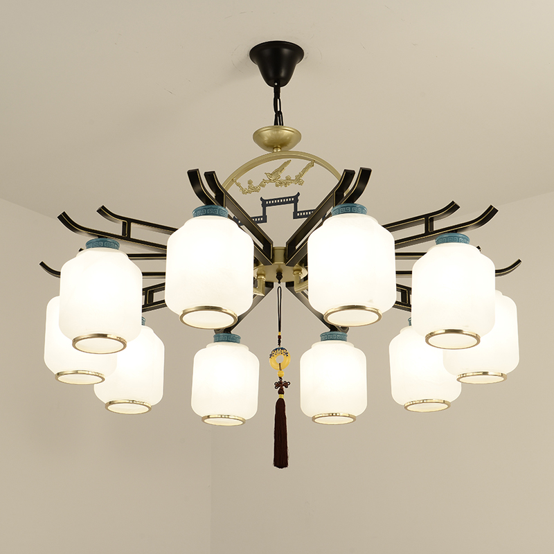 吊灯客厅灯简约创意卧室书房餐厅灯酒店大M厅茶楼新中式灯具中国