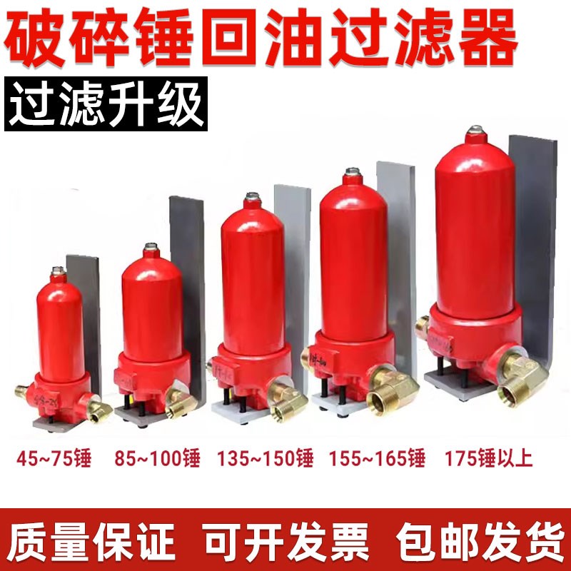 挖掘机破碎锤回油滤芯总成过滤器炮头配件挖机管路精细过滤钢丝网