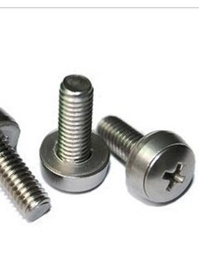 镀镍皇冠螺丝 机柜螺丝三组合 皇冠组合螺丝M6X17 M6X21优质钢