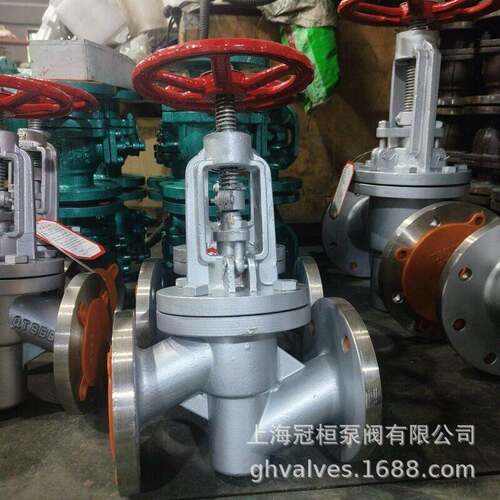 手1动截止阀J41F46-6 DNP50 不上海冠桓锈钢法兰截止阀 衬氟耐腐
