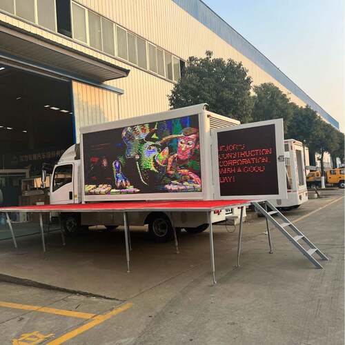 型中.995米蓝动牌广告全自流动舞台车 宣传车955 活动5演出车