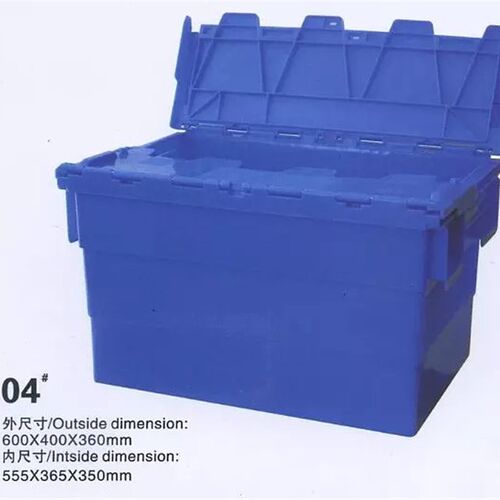 加厚斜插式物流箱可插塑料周转箱储物箱工具箱大号配W送收纳箱带