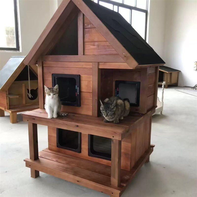 户外猫屋狗屋宠物猫房子防水防雨四季通用保暖防晒室外猫屋