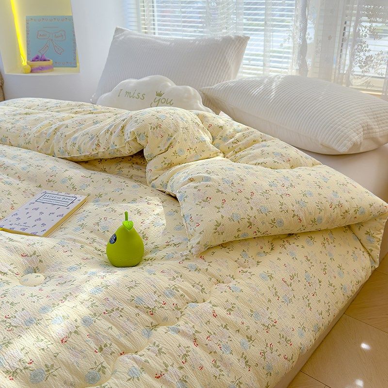 春秋被空调被被子加厚保暖冬被学生宿舍单人双人可U机洗被被芯褥