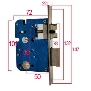 卧室房门锁5050锁体家用换锁老式 木门锁具执手锁配件锁体锁芯