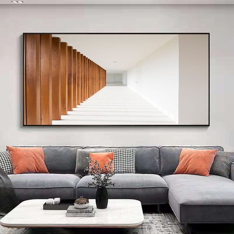 空间延伸感客厅装l饰画现代简约沙发背景墙画卧室餐厅有框挂画