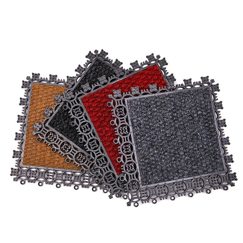 室外防滑地垫酒店进门除尘蹭土脚垫大门J口入户防尘拼接式模块地