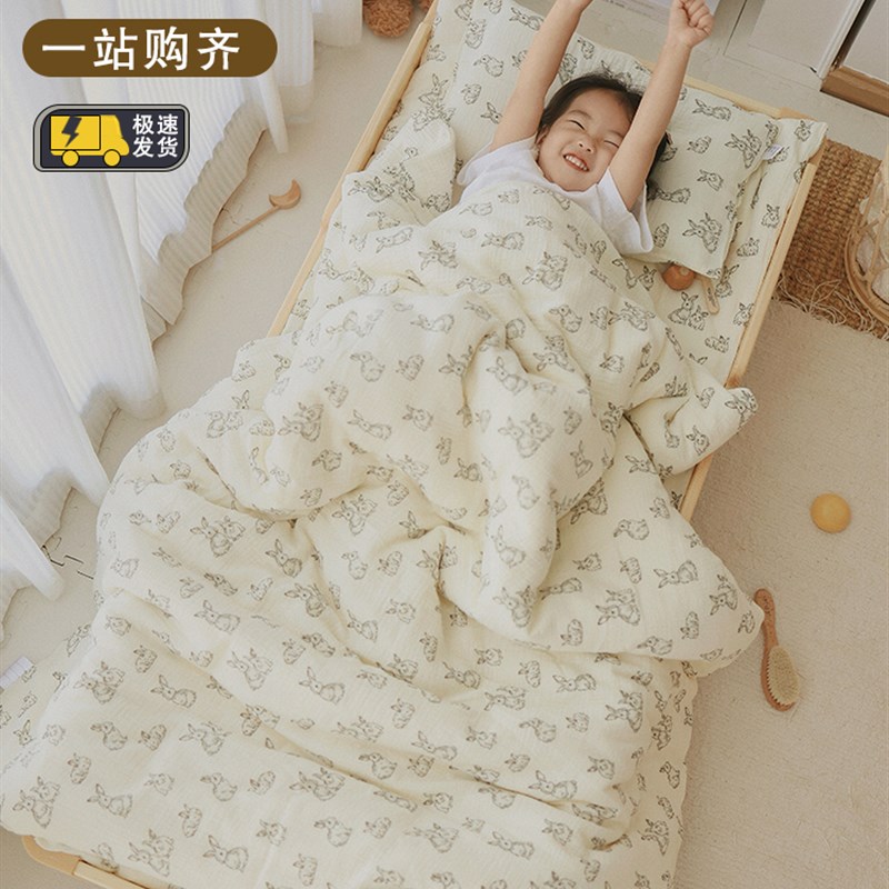 幼儿园被子三件套入园s儿童被套宝宝被褥床品午睡六件套