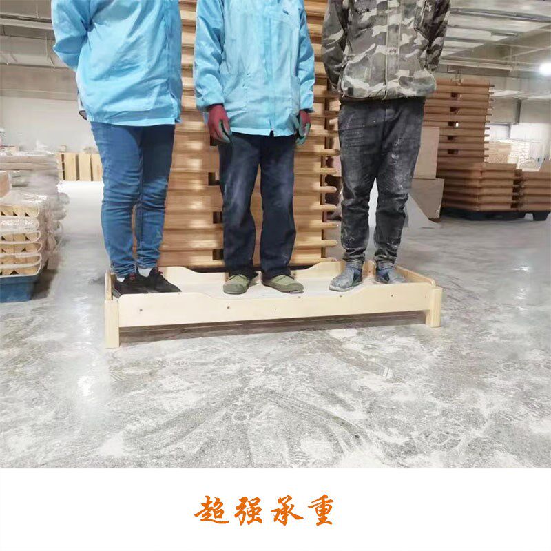幼儿园床实木床午休床托管小床儿童整装叠叠床P宝宝单人床移动松