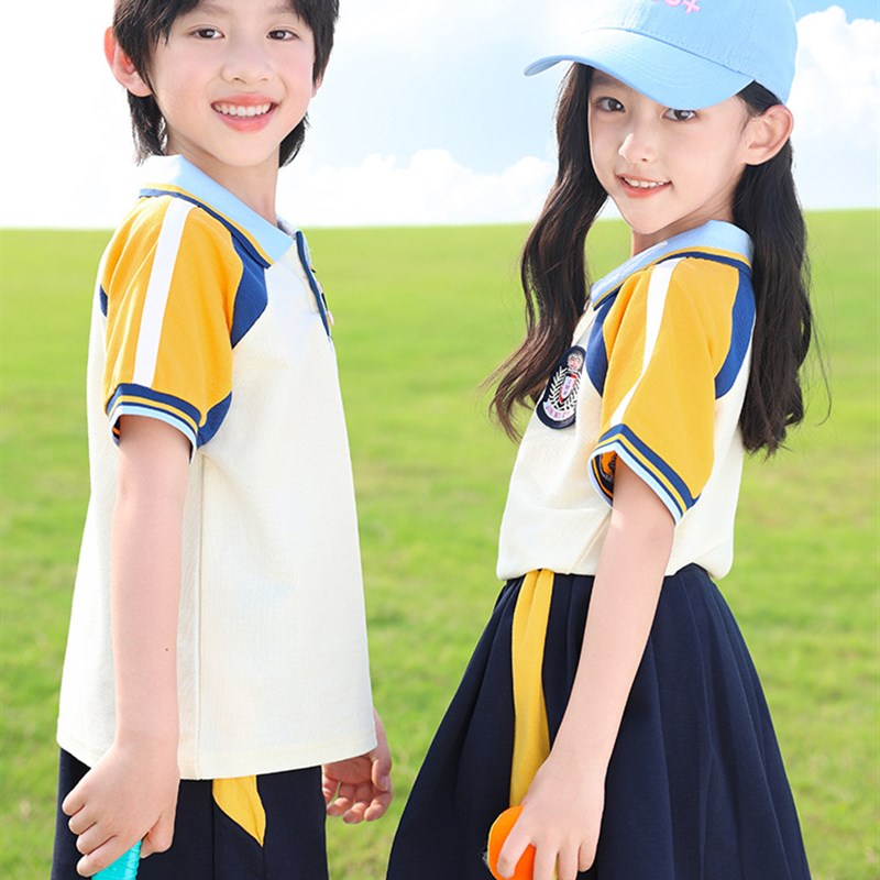 2024a幼儿园园服学院春秋款套装小学生班服运动三件套夏季儿童班