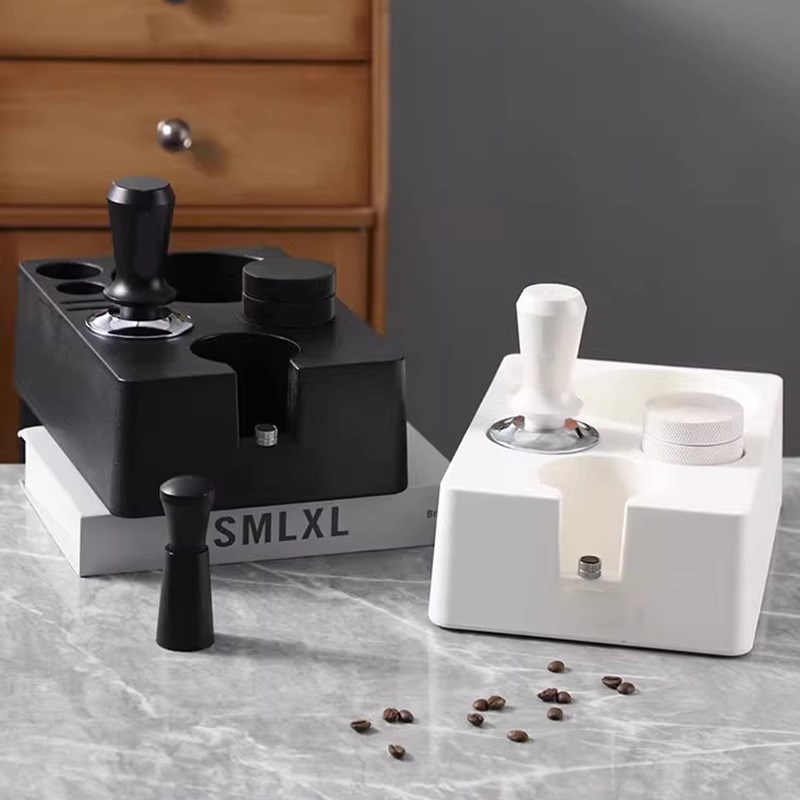 咖啡压粉座意式咖啡机手柄压粉底座手柄布粉器咖啡器具收纳架