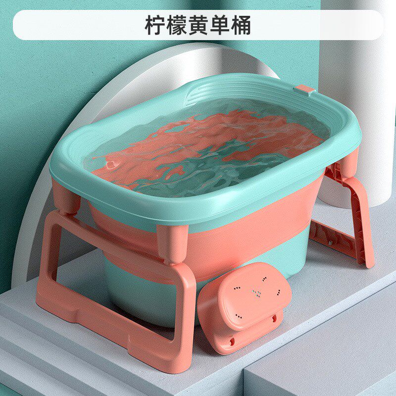 超大号宝宝e折叠浴盆小孩浴桶游泳新生儿童洗澡桶婴儿洗澡盆可坐