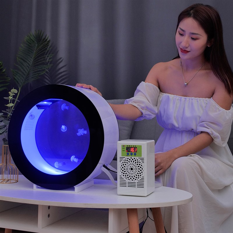 桌面水母缸小型水母缸水v母缸水母养殖缸水母养殖箱水母箱水母