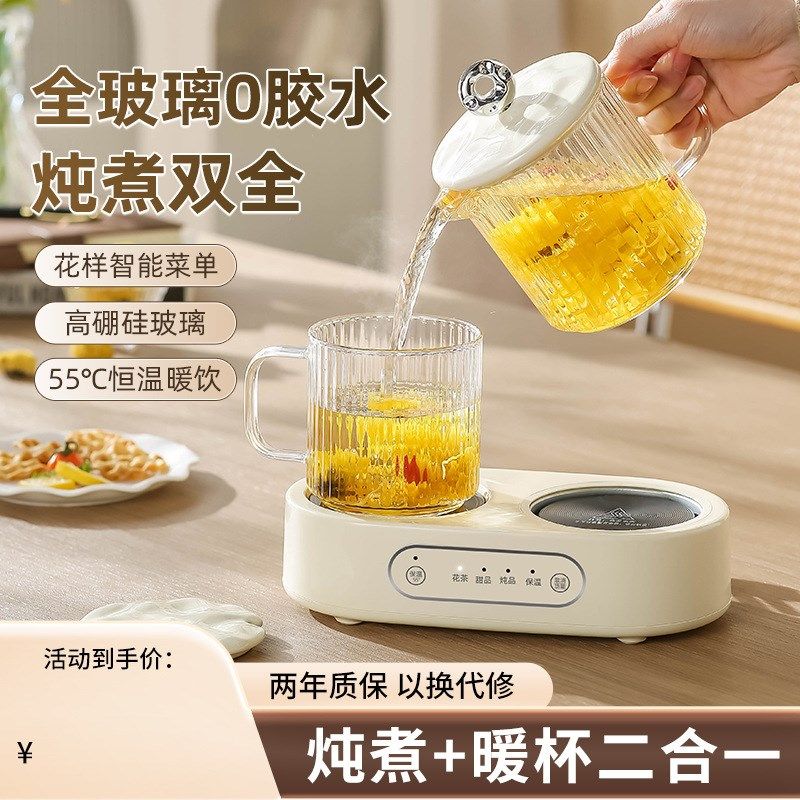 全玻璃养生壶杯办公室用小容量花茶甜品煮茶水果S茶双炉牛奶养生