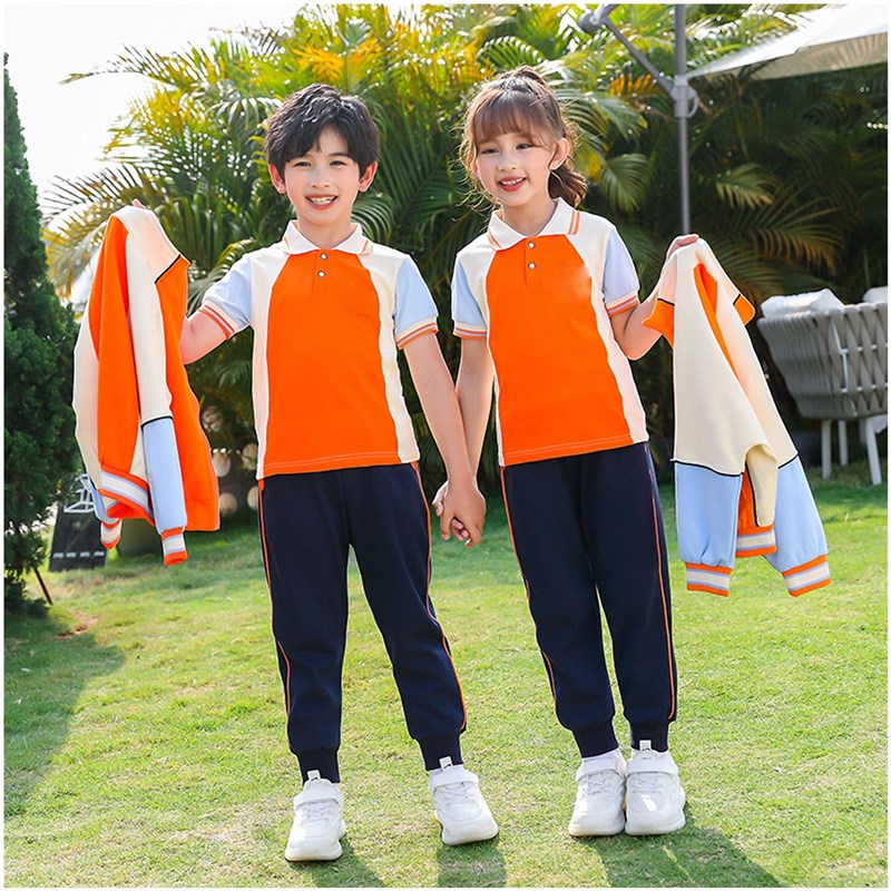 儿童校服春秋款套装幼儿园园服学院英伦风M班服中小学生四件套校
