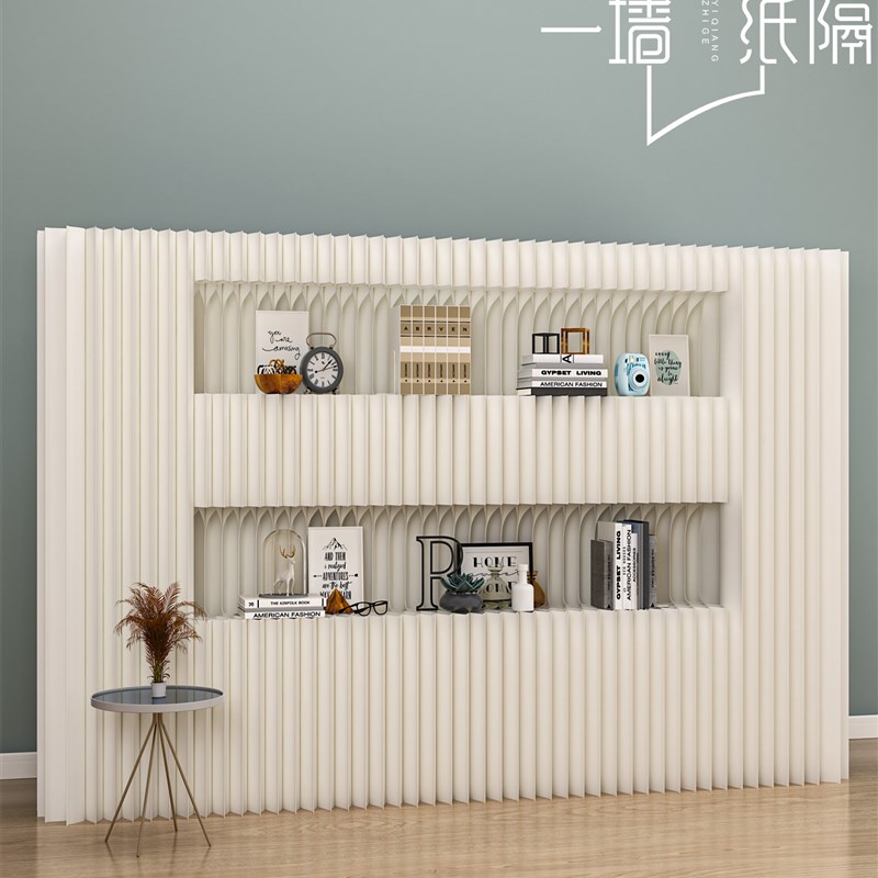 纸质屏风隔断可移动假墙储物柜墙I办公隔断一室两室隔断板