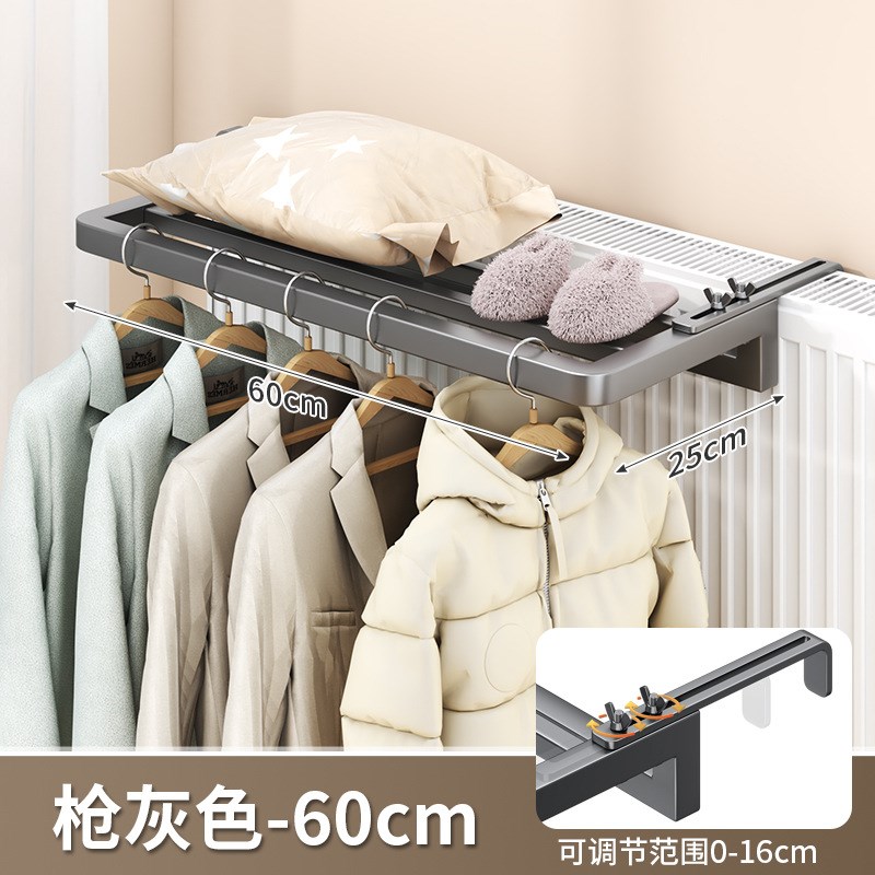 暖气片上的晾衣架专用晾晒置物神器烘干凉衣袜子衣服晒衣的挂钩架图片