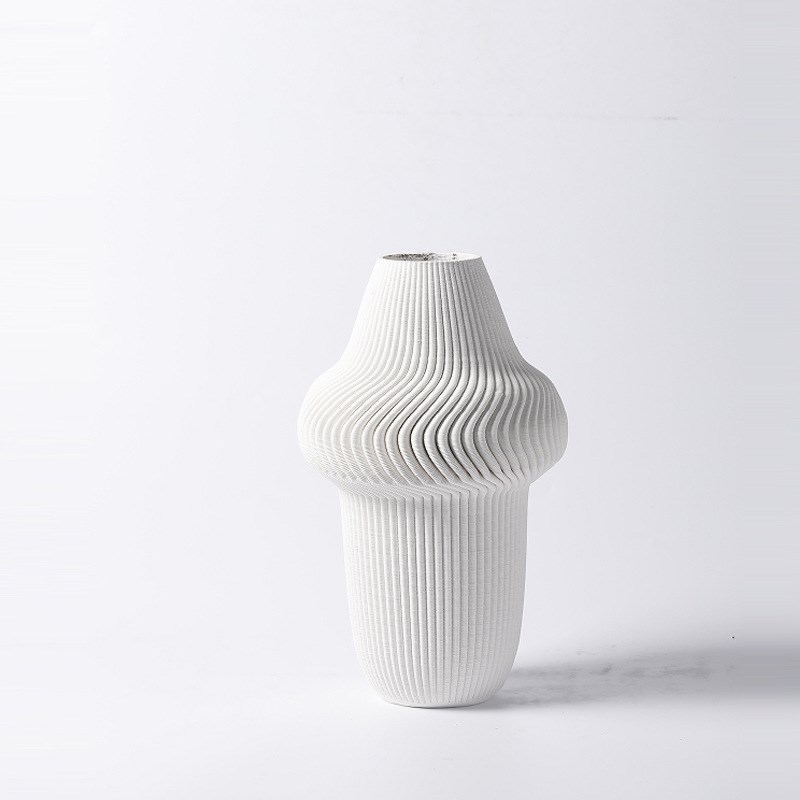 3D打印陶瓷花瓶艺术装饰工艺品简约现代样板间售楼处桌面花器摆件