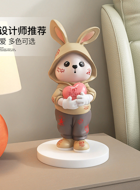 摆件客厅家居装饰品电视柜玄关办公桌面2K023兔年新年生日礼物