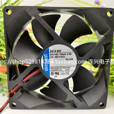 德国ebmpapst 3412 3414N/NH/NHH/NHHR/NG/NGHHR/12R 24V散热风扇