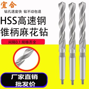 W6542HSS高速钢加长钻头锥柄麻花钻头白钢加长莫氏钻头12-100